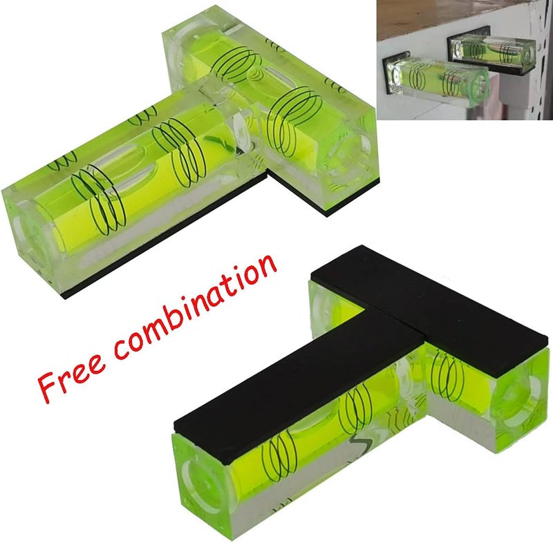 BUBLEVL Small Bubble Level Tool Mini bubbles rectangle Three Line Horizontal Pearl 522015MM Magnetic/non Dual-use High Precision For Motorhome, Camping, Trailer, Construction, Photo frame, CNC machine - Image 4